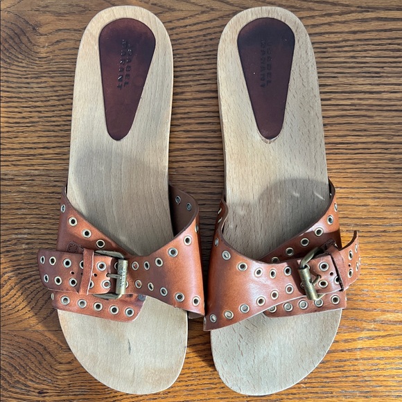 Isabel Marant Shoes - Isabel Marant Jaso Leather Studded Clogs